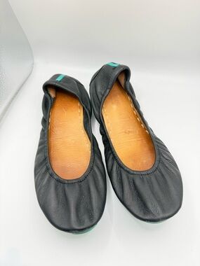 Tieks Women’s Black Leather Ballet Flat Size 11
